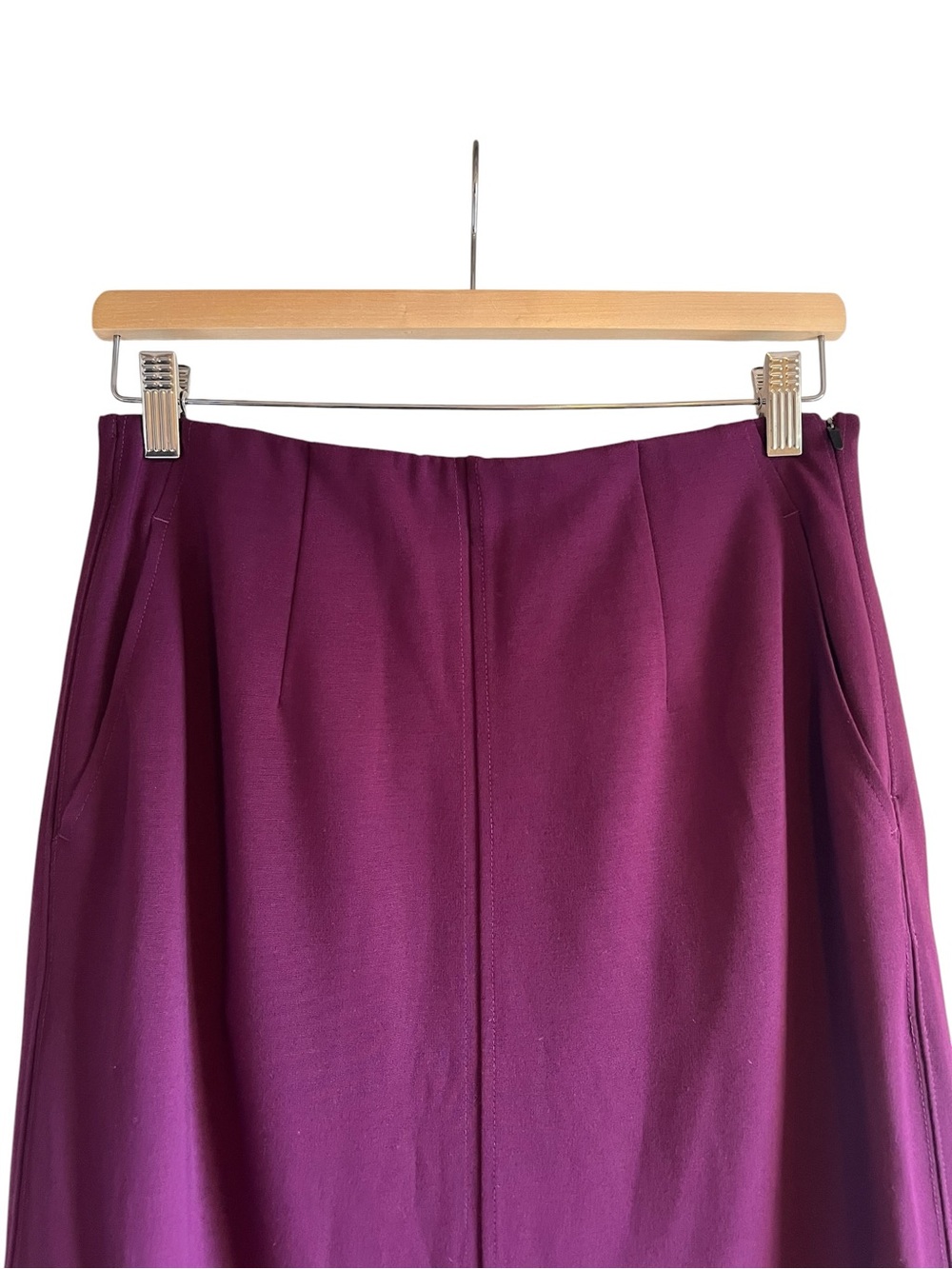 NWT Kit & Ace Serenity double knit midi pencil skirt with front slit & stretch - Picture 5 of 14